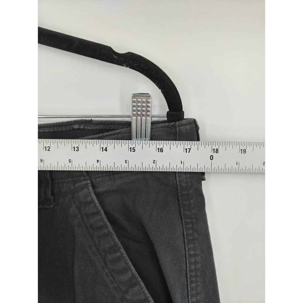Wrangler ATG Mens Charcoal Black Cargo Pants Stretch Straight Leg 34x32